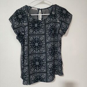 Maurice Shirt Blouse Women's‎ Medium Popover